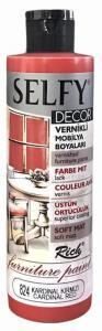 Rich Selfy Decor Vernikli Boya 240cc Kardinal Kırmızı 824