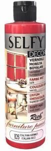 Rich Selfy Decor Vernikli Boya 240cc İtalyan Kırmızı 826
