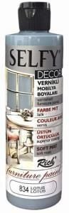 Rich Selfy Decor Vernikli Boya 240cc Lotus 834