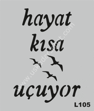 Mood Stencil Şablon 21x27 L105