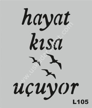 Mood Stencil Şablon 21x27 L105