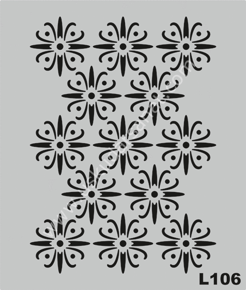 Mood Stencil Şablon 21x27 L106