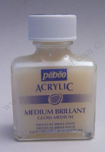 Pebeo Akrilik Parlak medium (gloss medium) 75ml Cam Şişe