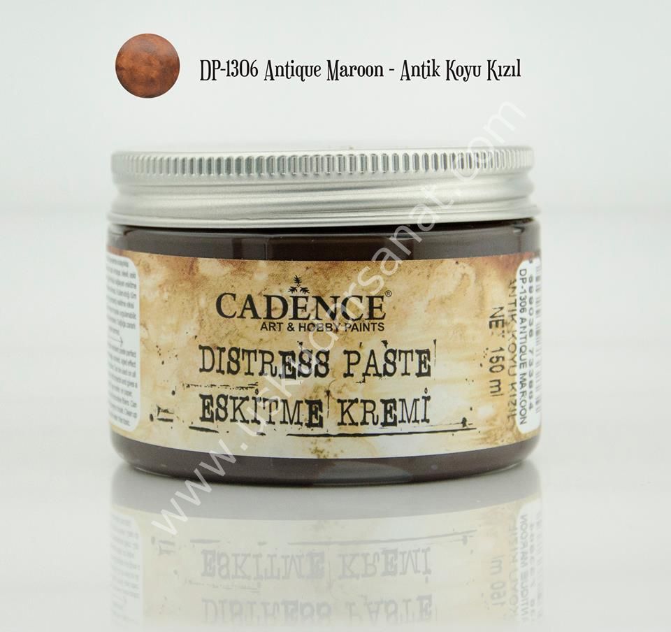 Cadence Distress Paste - Eskitme Kremi 150ml DP 1306 Antique Maroon Antik-Koyu Kızıl