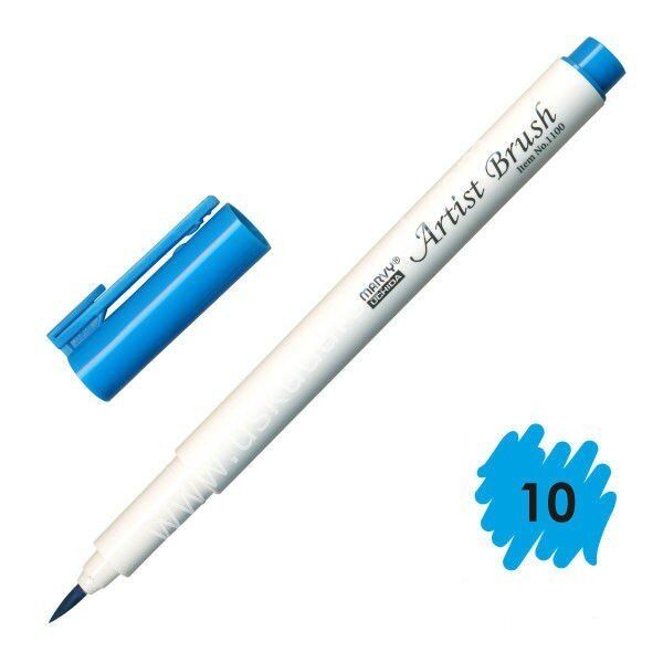 Marvy Artist Brush - Fırça Uçlu Kalem 1100 No:10 Lt. Blue