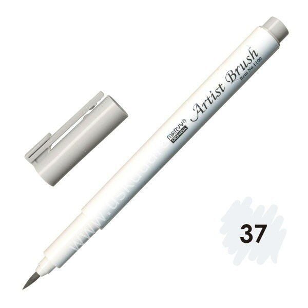Marvy Artist Brush - Fırça Uçlu Kalem 1100 No:37 Lt. Cool Grey