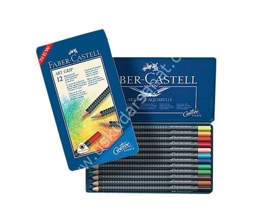 Faber Castel Creative Studio Art Grip Boya Kalemi 12'li Metal Set