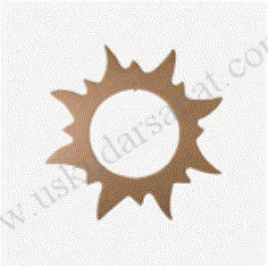 MDF Ahşap Güneş Ayna AY-126 37x37