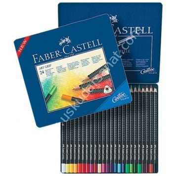 Faber Castel Creative Studio Art Grip Boya Kalemi 24'lü Metal Set