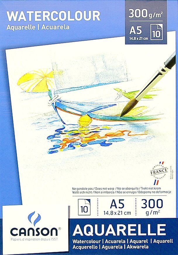 Canson Montval Suluboya Blok A5 10 yaprak 300gr