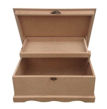 Mdf Ahşap Obje Mucevher kutusu KU27