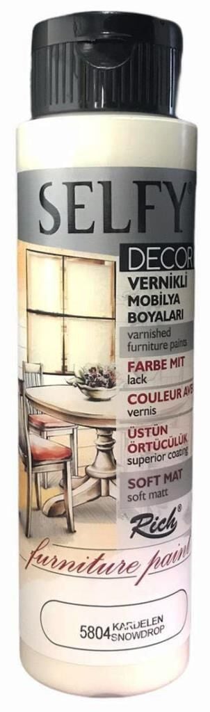 Rich Selfy Decor Vernikli Boya 500cc Kardelen 5804