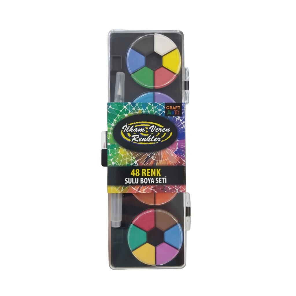 Craft And Arts Sulu Boya Seti 48 Renk Siyah Zemin 51013856