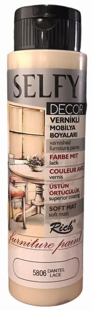 Rich Selfy Decor Vernikli Boya 500cc Dantel 5806