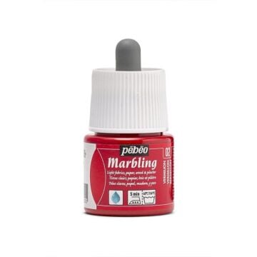 Pebeo Marbling Ebru Boyası 45 ml 02 Vermilion