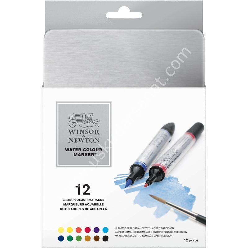 Winsor Newton WATER COLOUR MARKERS 12'Lİ SET BOX