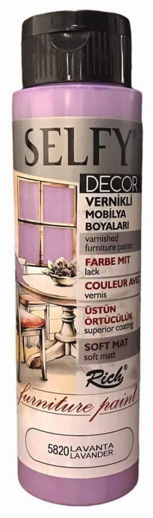Rich Selfy Decor Vernikli Boya 500cc Firuze 5820