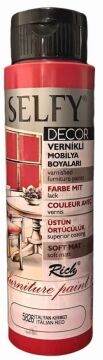 Rich Selfy Decor Vernikli Boya 500cc İtalyan Kırmızı 5826