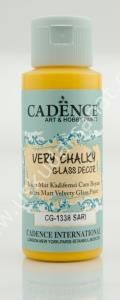 Cadence Very Chalky Ultra Mat Kadifemsi Cam Boyası 59 ml Sarı 1338