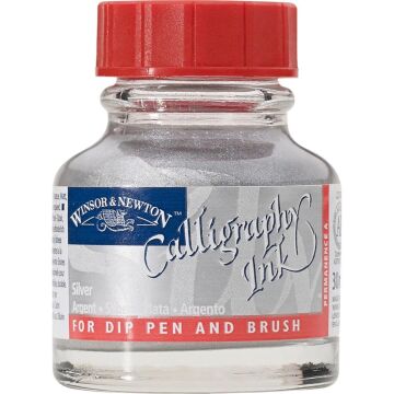 Winsor & Newton Kaligrafi Mürekkebi 30 ml Silver 617