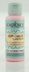 Cadence Very Chalky Glass Decor Cam Boyası 59ml 1343 Bebek Pembe-Baby Pink