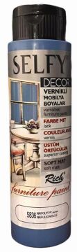 Rich Selfy Decor Vernikli Boya 500cc Napolyon Mavi 5836