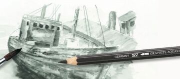 Faber Castell Graphite Aquarelle Kalem 6B