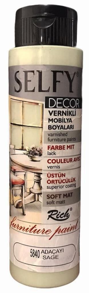 Rich Selfy Decor Vernikli Boya 500cc Adaçayı 5840