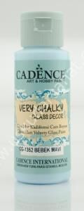 Cadence Very Chalky Ultra Mat Kadifemsi Cam Boyası 59 ml Bebek Mavi 1352