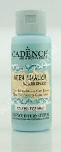 Cadence Very Chalky Glass Decor Cam Boyası 59ml 1353 Toz Mavi- Powder Blue