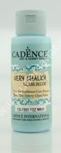 Cadence Very Chalky Glass Decor Cam Boyası 59ml 1353 Toz Mavi- Powder Blue