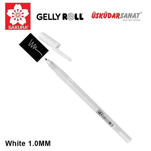 Sakura Gelly Roll Kalem 1.0 Uç Kalınlığı Beyaz