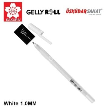 Sakura Gelly Roll Kalem 1.0 Uç Kalınlığı Beyaz