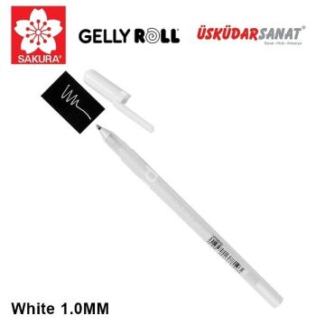 Sakura Gelly Roll Kalem 1.0 Uç Kalınlığı Beyaz