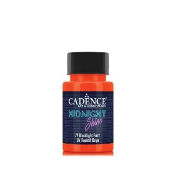 Cadence Midnight Shine UV Reaktif Boya MS-04 TURUNCU 50 ML