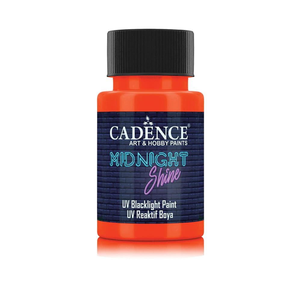 Cadence Midnight UV Reaktif Boya 50 ml Turuncu Ms-04