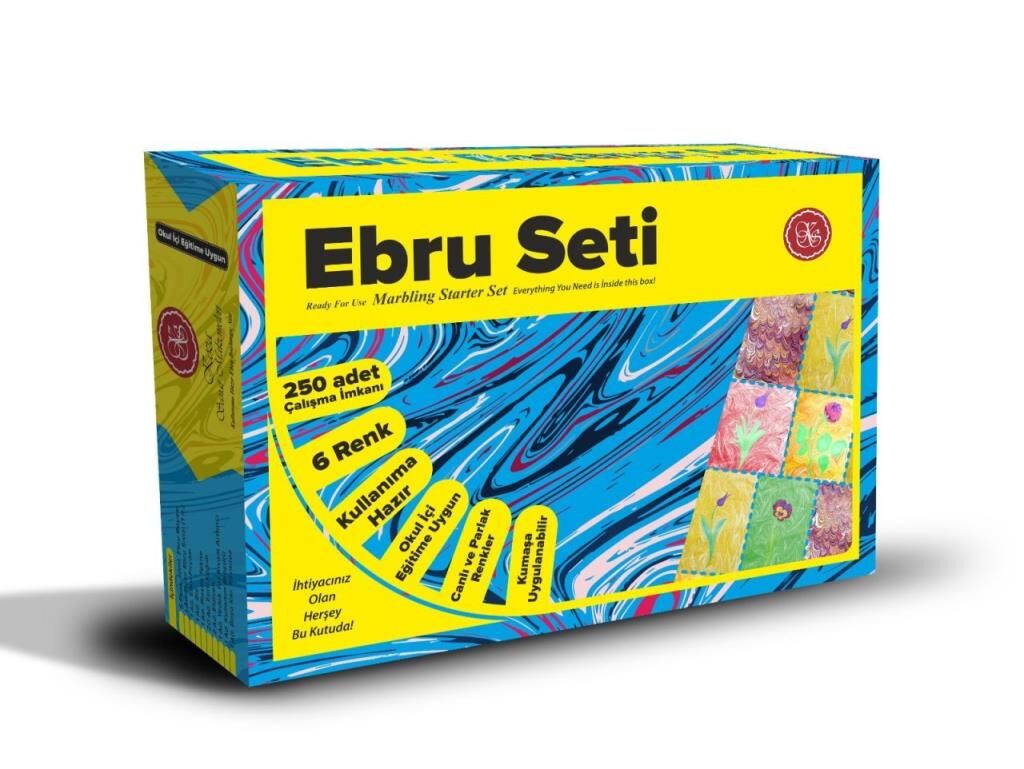 Kozasanat Hazır Ebru Seti 25x35 8 Renk