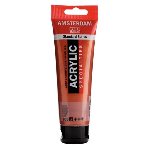 Amsterdam Standart Seri Metalik Akrilik Boya 120 ml Copper 805