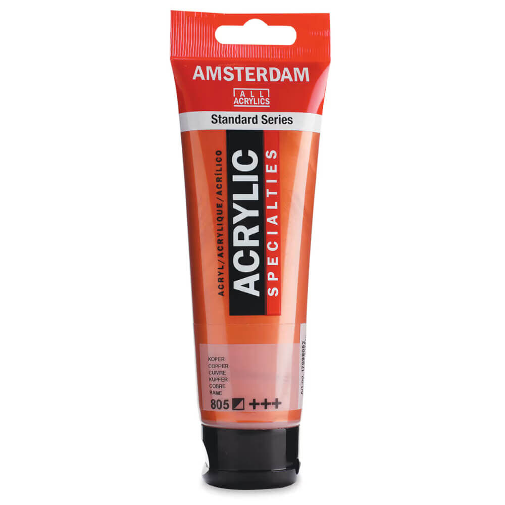 Amsterdam Standart Seri Metalik Akrilik Boya 120 ml Copper 805