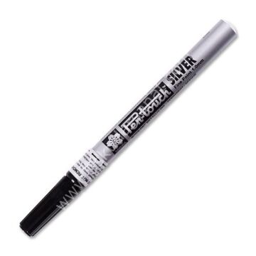 Sakura Pen-touch Markör Fine Permanent Kalem Gümüş 1,0mm