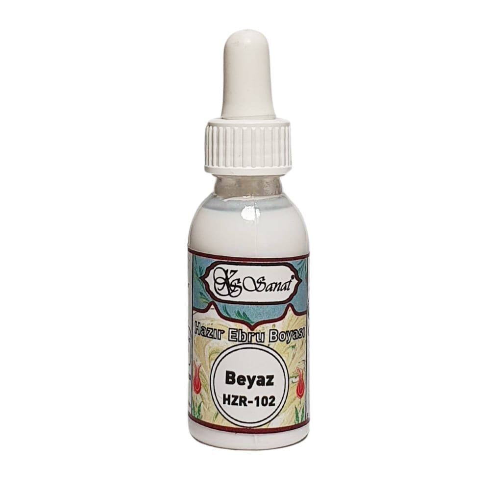 Koza Sanat Hazır Ebru Boyası 30 ml 102 Beyaz