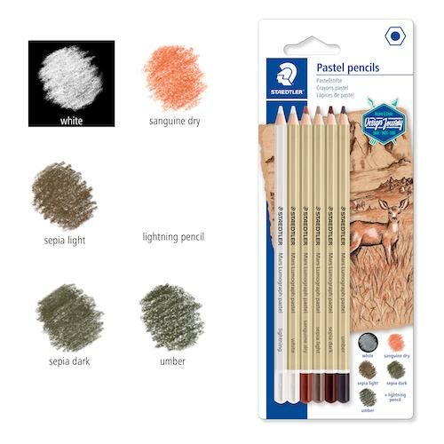 Staedtler Mars Lumograph Soft Pastel Kalem Seti 6lı