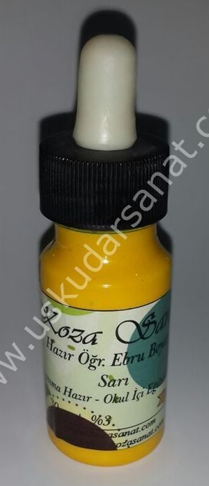 Koza Hazır Ebru Boyası 30cc Sarı