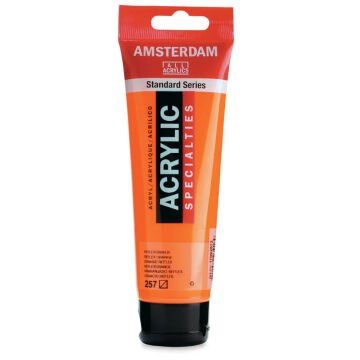 Amsterdam Standart Seri Fosforlu Akrilik Boya 120 ml Reflex Orange 257