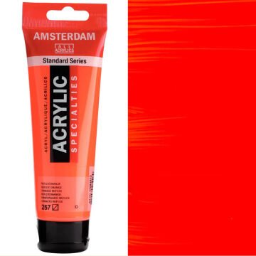 Amsterdam Standart Seri Fosforlu Akrilik Boya 120 ml Reflex Orange 257