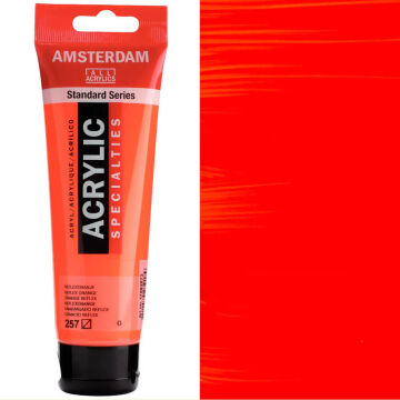 Amsterdam Standart Seri Fosforlu Akrilik Boya 120 ml Reflex Orange 257