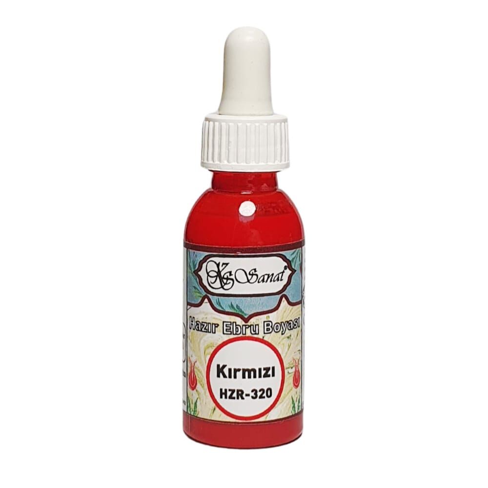 Koza Sanat Hazır Ebru Boyası 30 ml 320 Kırmızı