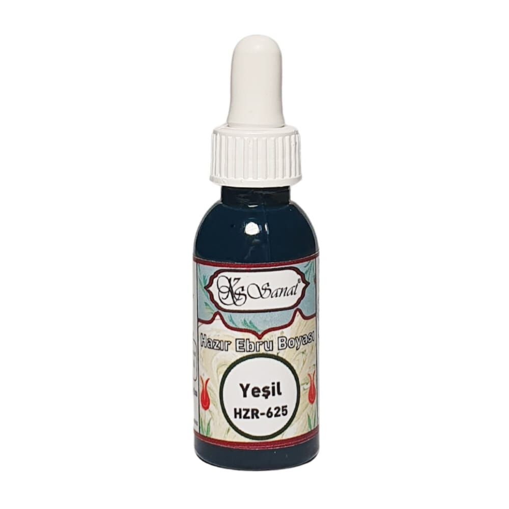 Koza Sanat Hazır Ebru Boyası 30 ml 625 Yeşil