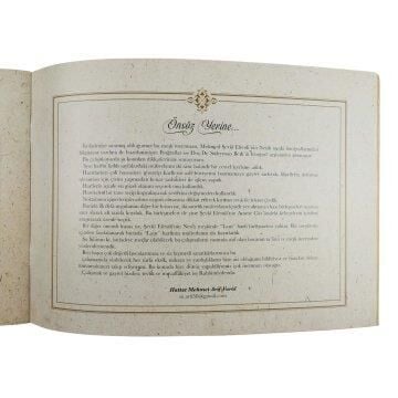 Hattat Mehmed Şevki Efendi'nin ''Nesih'' Meşk Mecmuası