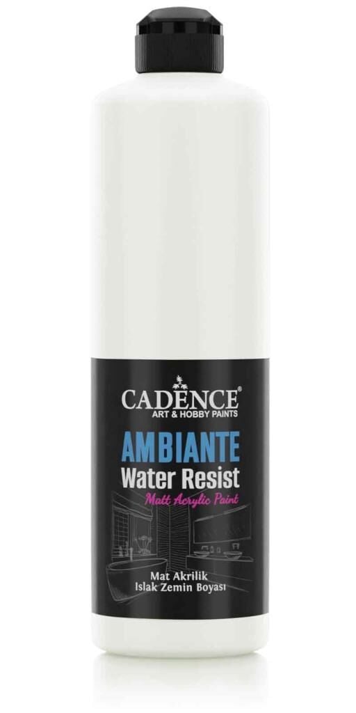 Cadence Ambiante Suya Dayanıklı Akrilik Boya AW-02 PAK BEYAZ 500ML + KATALİZÖR 20GR